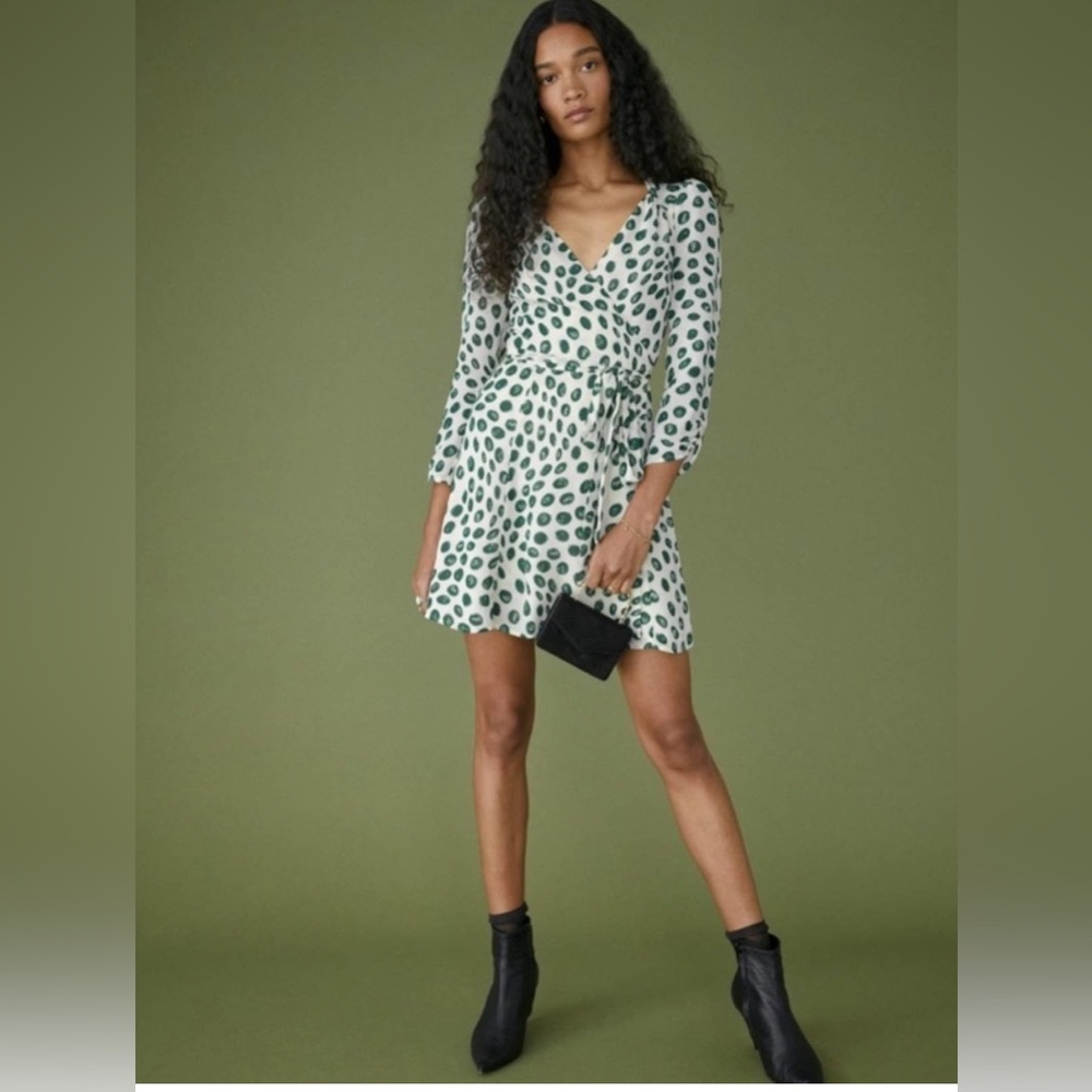 REFORMATION tapioca Wrap dress in size XS